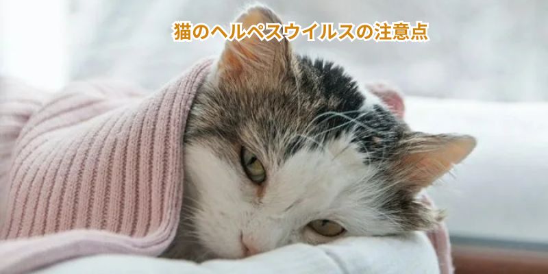 猫のヘルペスウイルスの注意点